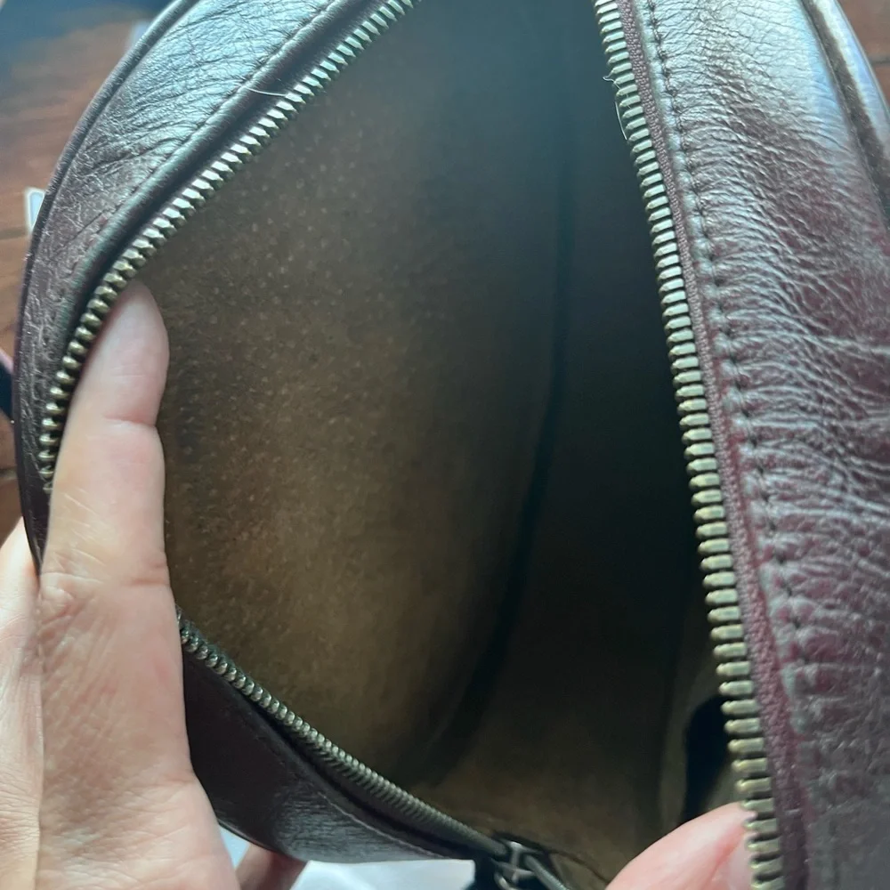 Christy Dawn Janis Round Rich Dark Burgundy Crossbody.  Price is firm no offers. - Picture 9 of 9